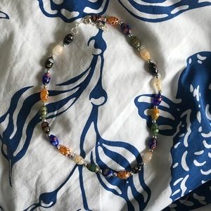 Multicolor bead necklace